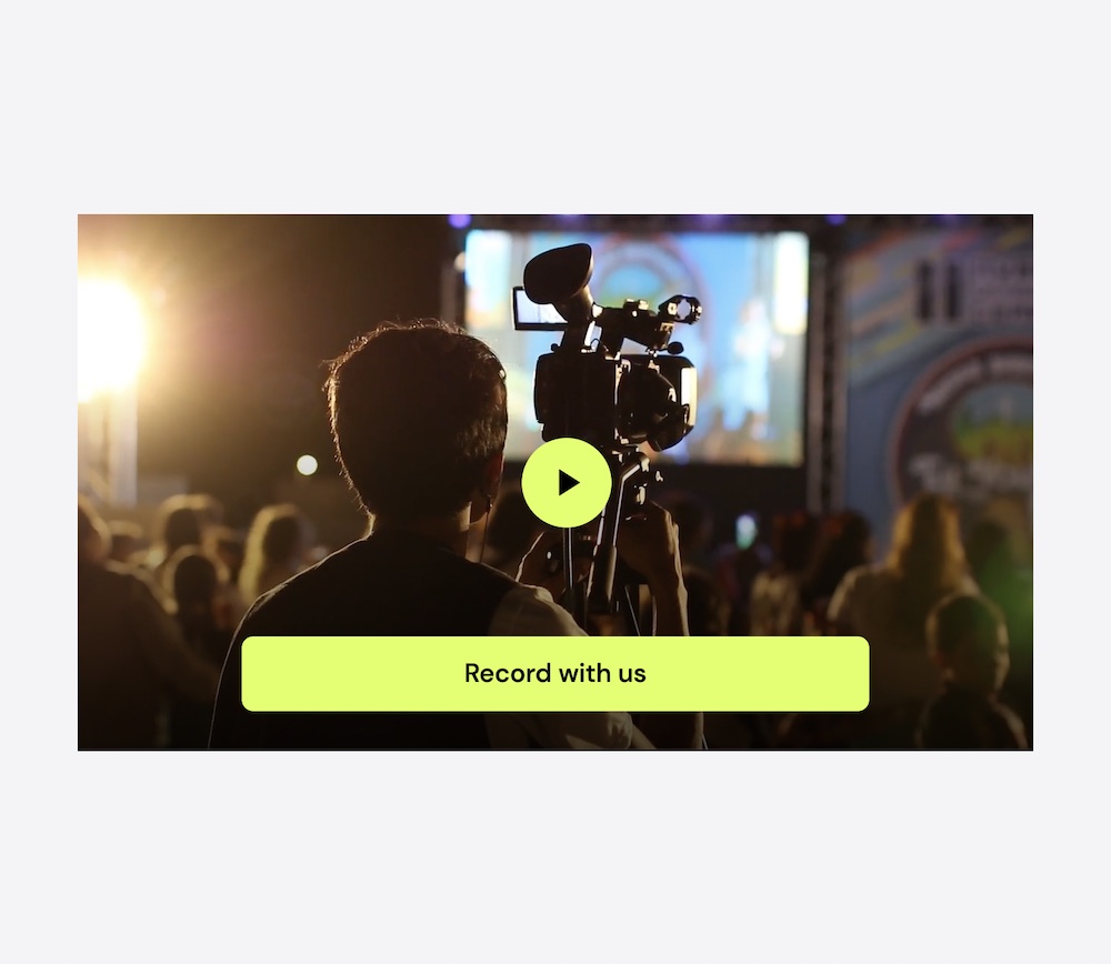 Bungee embedded video with call to action shot